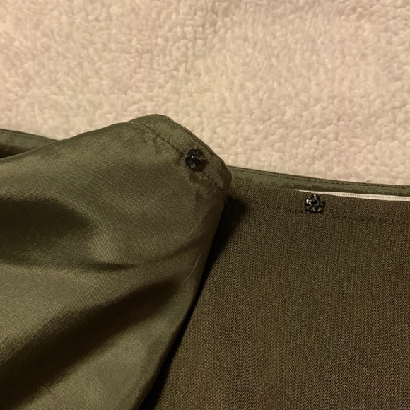 Vintage Carlisle Green Wrap Pencil Skirt 90s - Picture 10 of 14